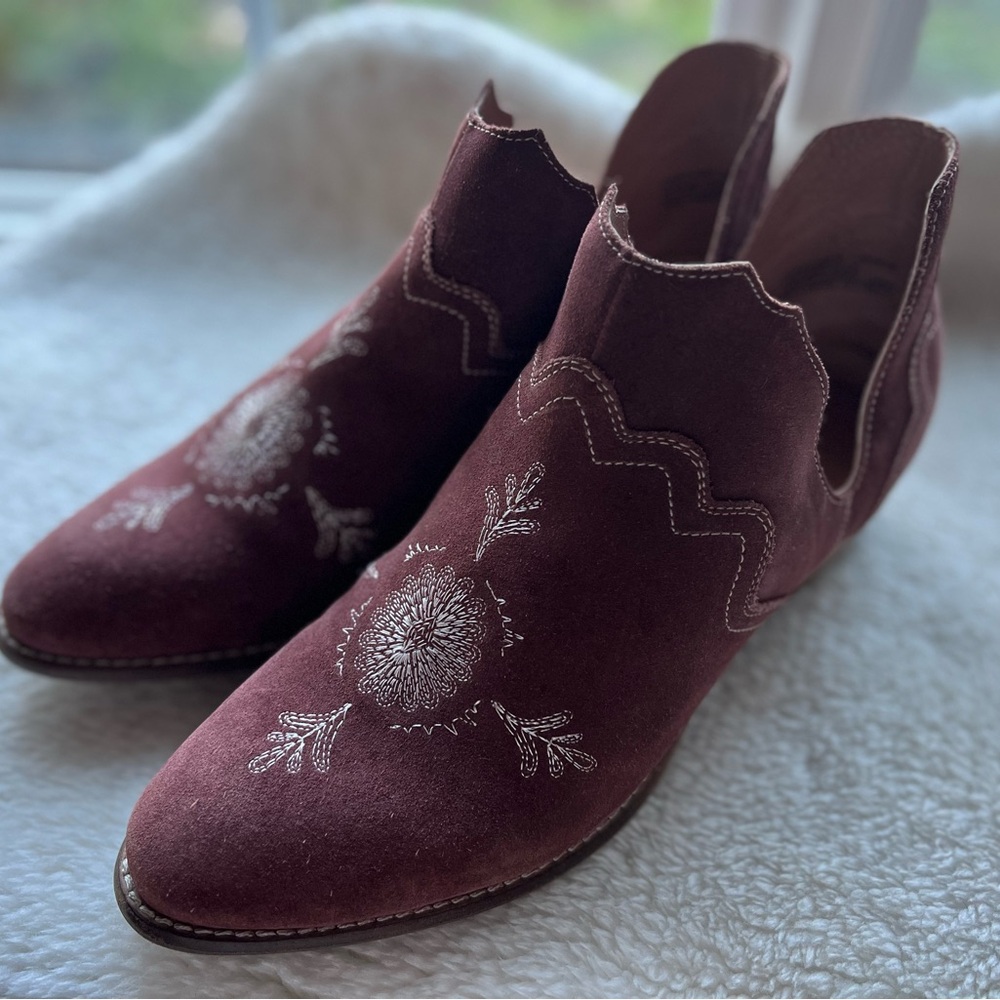 Seychelles Anthropologie Leather Booties - Size 10